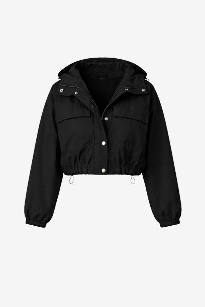 Asuka taffeta jacket | Black