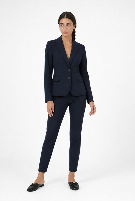 Atina Blazer Technical Jersey | Blue