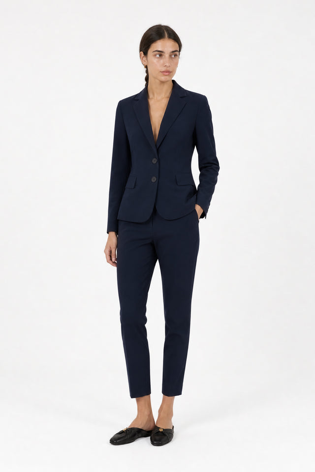 Atina Blazer Technical Jersey | Blue