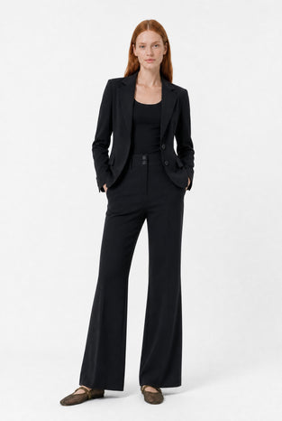 Atina Blazer Technical Jersey | Black