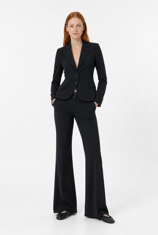 Atina Blazer Technical Jersey | Black