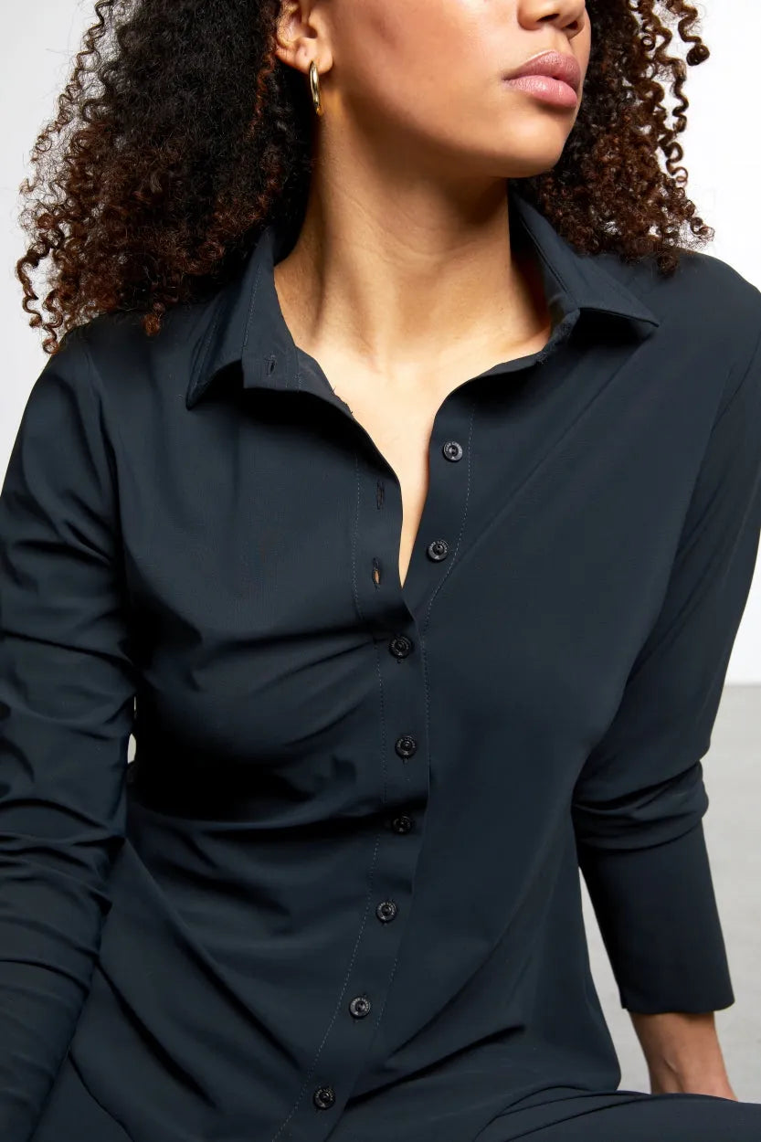Blouse Betty Easy Wear Technical Jersey | Grigio Notte
