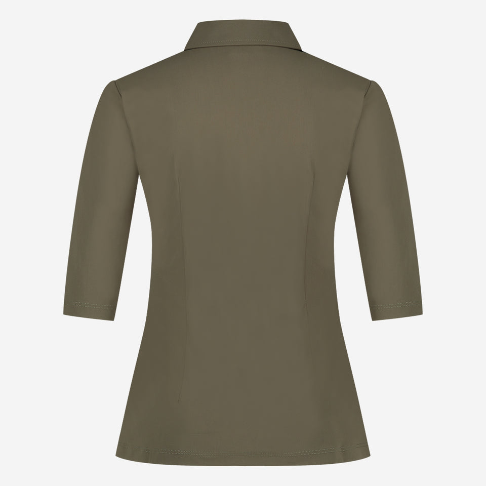 Blouse Betty Easy Wear Technical Jersey | Army