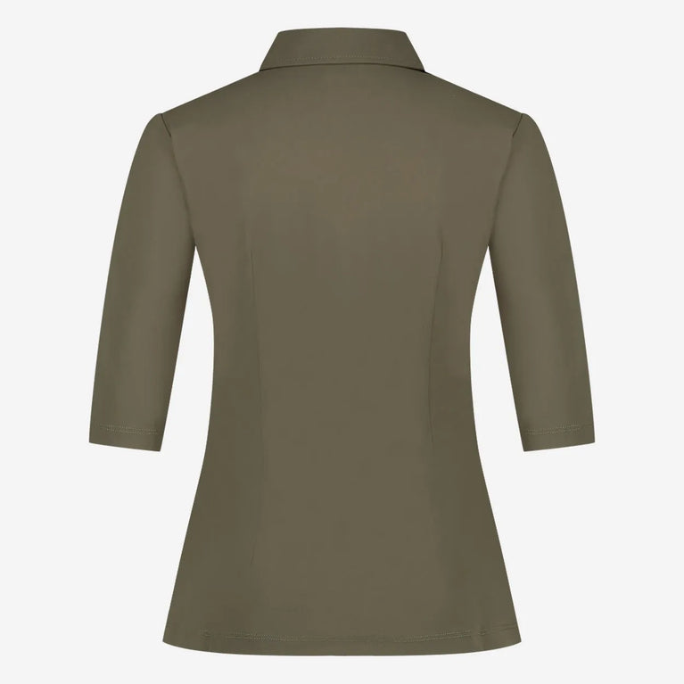 Blouse Betty easy wear Technical Jersey | Army