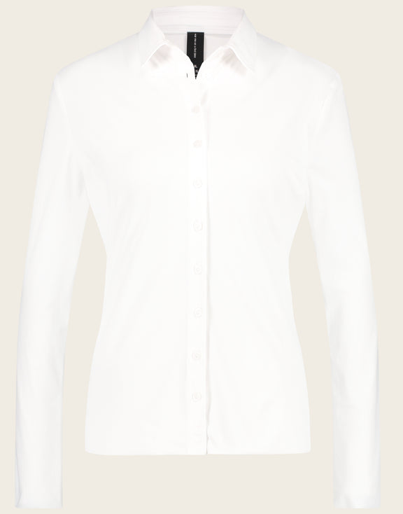 Kikkie Blouse Technical Jersey | White