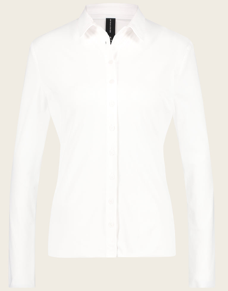 Kikkie Blouse Technical Jersey | White