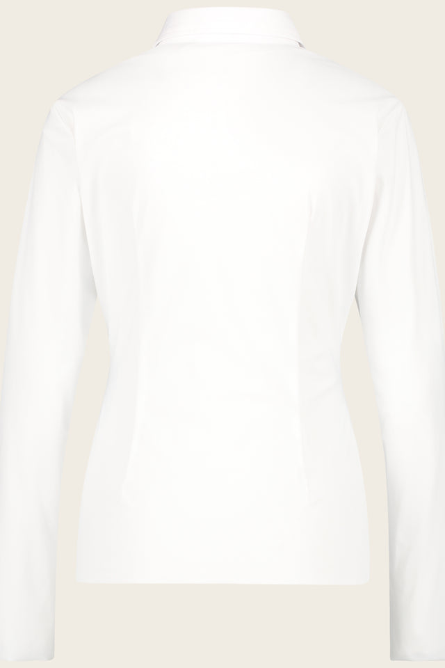 Kikkie Blouse Technical Jersey | White