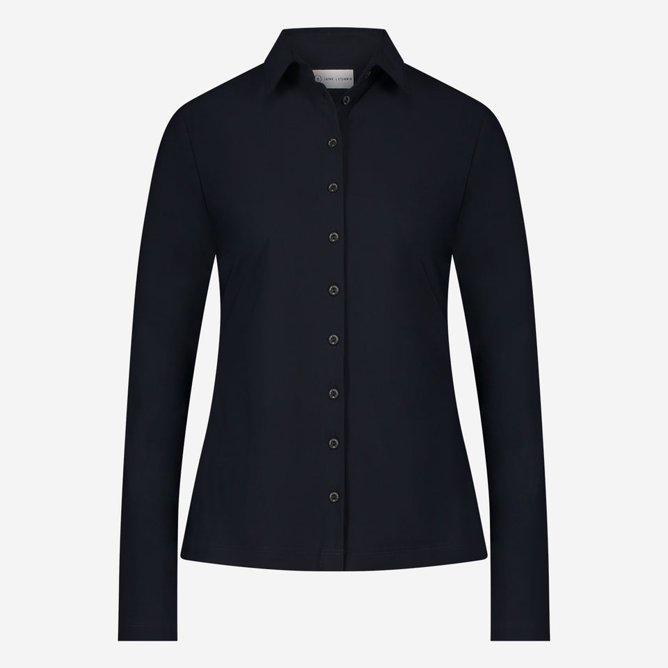 Blouse Betty Easy Wear Technical Jersey | Blue