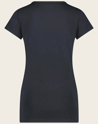 T shirt V Neck easy wear Organic Cotton | Blue