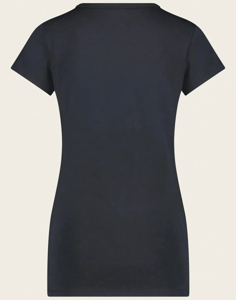 T shirt V Neck easy wear Organic Cotton | Blue