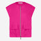 Costante cotton sleeveless jacket | Fuxia