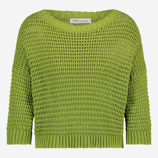 Cotton fibers pullover 25019 | Green