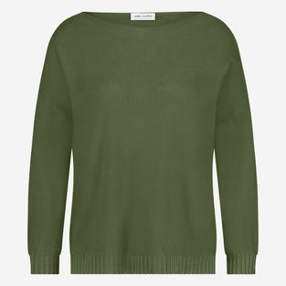 M205 seamless cotton pullover | Verde