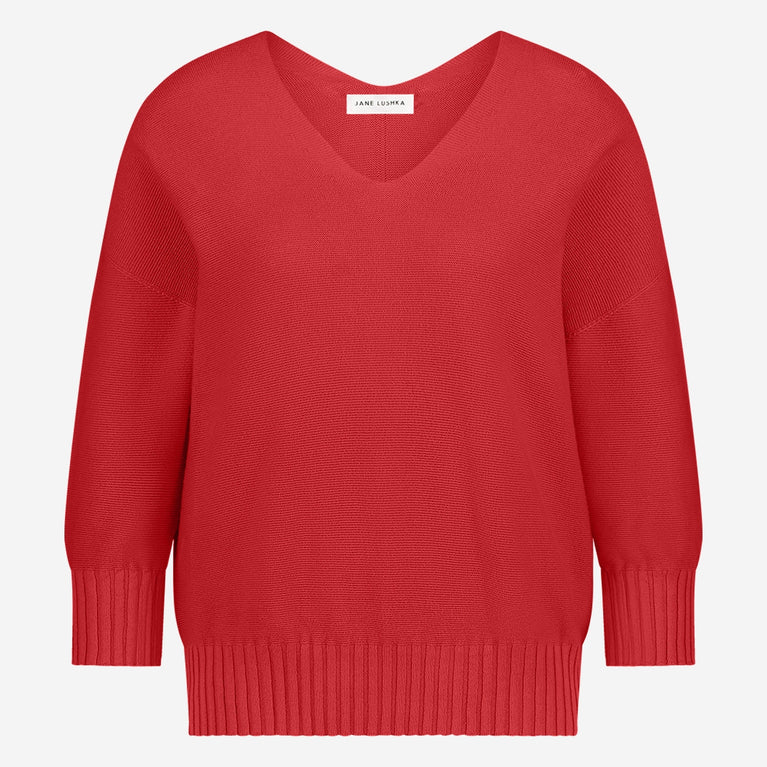 Seamless cotton pullover 317 | Corallo