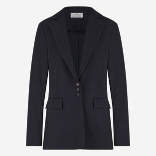 Viena blazer bonded tech jersey | Black
