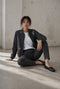 Urbino viscose blend pants | Black Melange