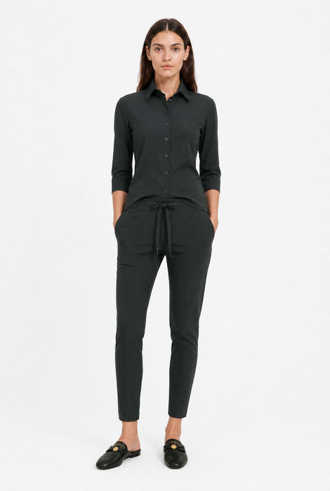 Blouse Betty Easy Wear Technical Jersey | Grigio Notte