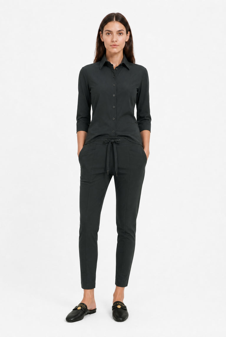 Blouse Betty Easy Wear Technical Jersey | Grigio Notte
