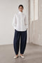 Bree cotton poplin blouse | White