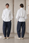 Bree cotton poplin blouse | White