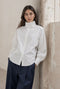 Bree cotton poplin blouse | White