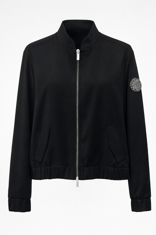 Brenzone Viscose zipper bomber | Black