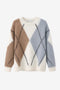 Brushed rombo Pullover H25205 | Off White