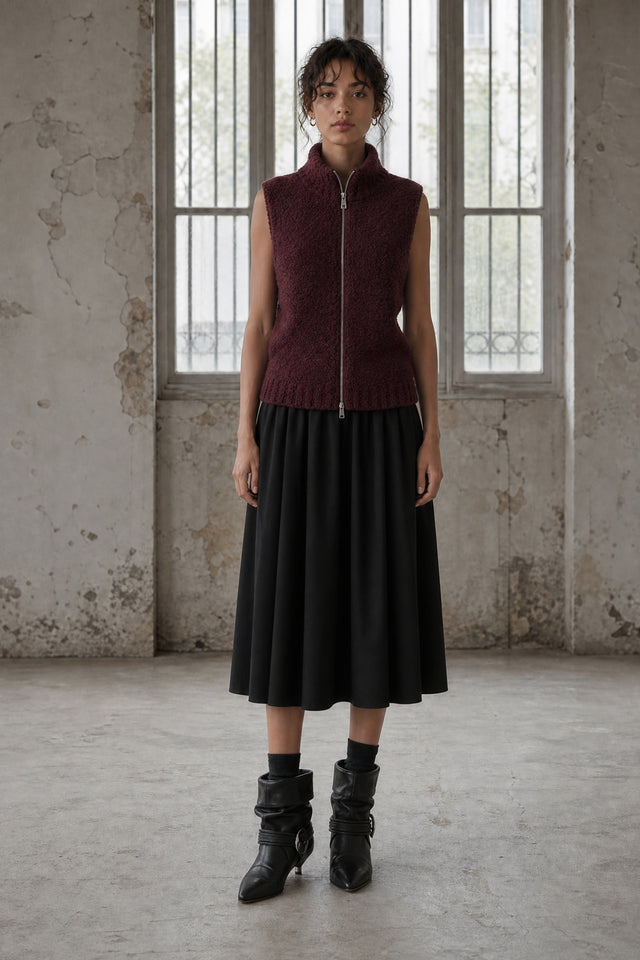 Raika skirt technical jersey | Black
