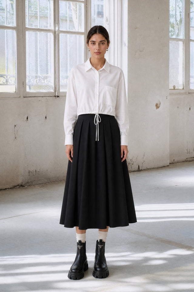 Mercedes skirt technical jersey | Black