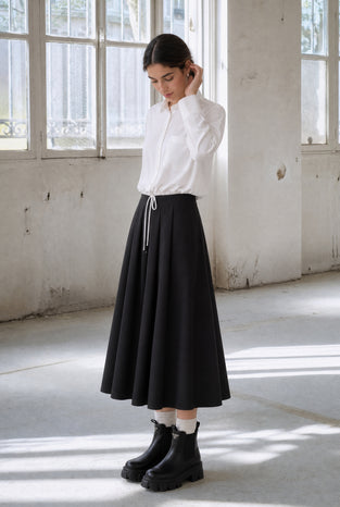Mercedes skirt technical jersey | Black