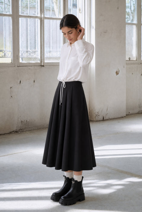 Mercedes skirt technical jersey | Black