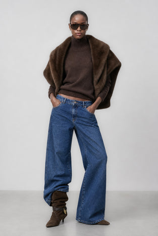 Sassy denim barel jeans | Night Blue