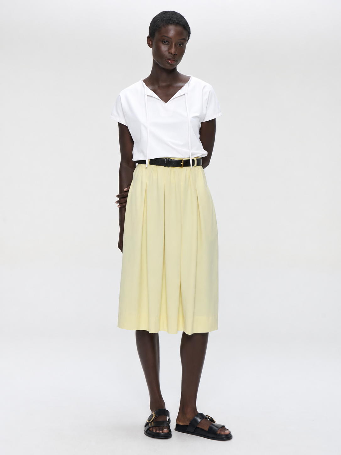 Carla top technical jersey | White