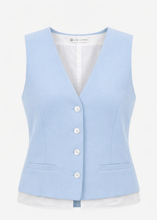 Kay structure tech jersay vest | Light Blue