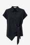 Aston blouse technical jersey | Black