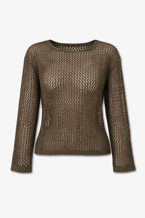 Open-back sweater 2041 | Green