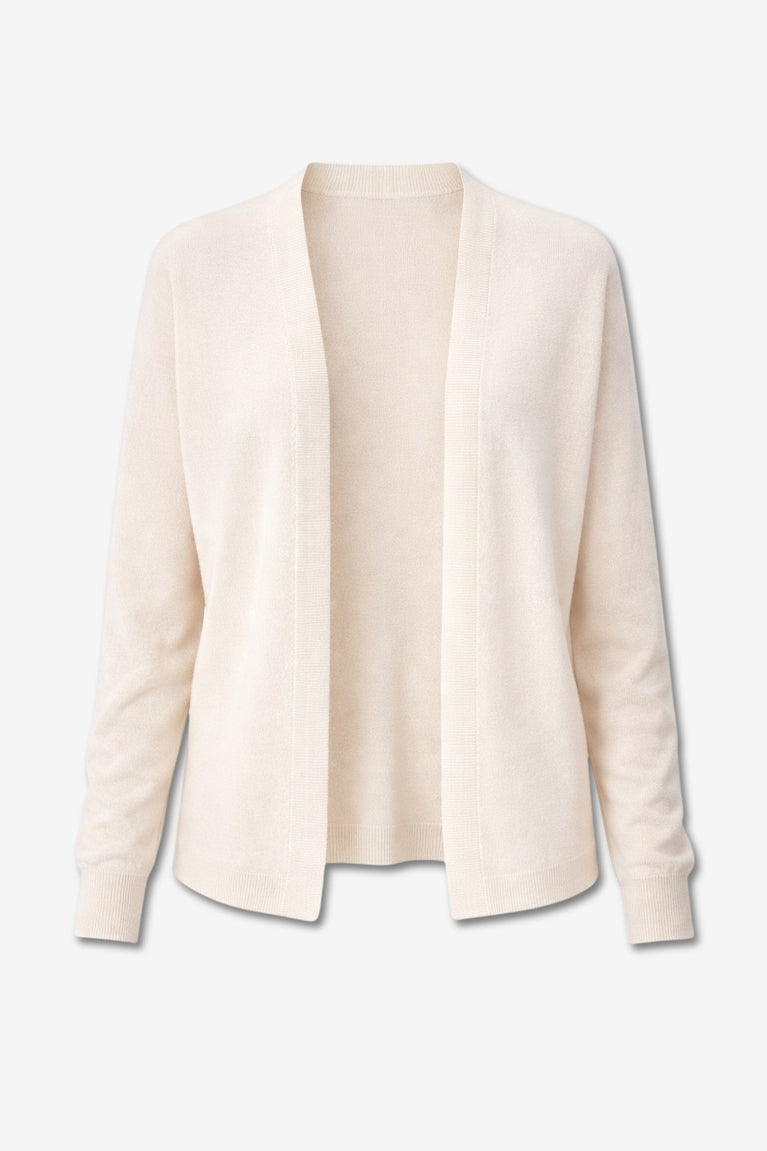 Fine Viscose Cardigan 26023 | Ecru