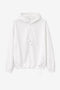 Clio hoodie zipper blouse | White