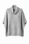 Dyed poncho NB98 | Medium Grey