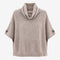 Dyed poncho NB98 | Light Brown