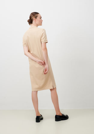 Polo Dress Shirt Organic Cotton | Warm sand