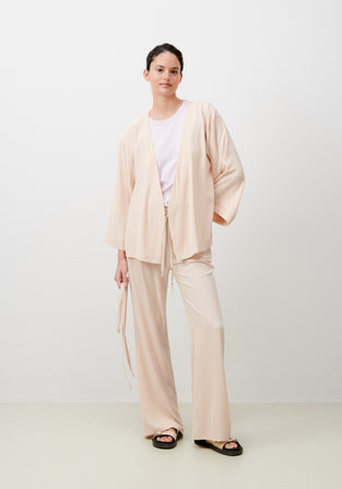 Alvera Blazer Kimono | Creme