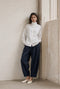 Elodie viscose blend barel pants | Blue Denim