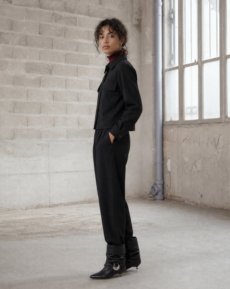 Ermanno jacket technical jersey | Black