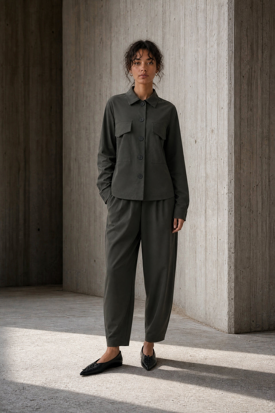 Ermanno jacket technical jersey | Army