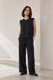 Evo wide-leg technical jersey pants | Black