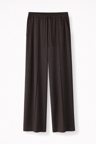 Evo wide-leg technical jersey pants | Chocolate