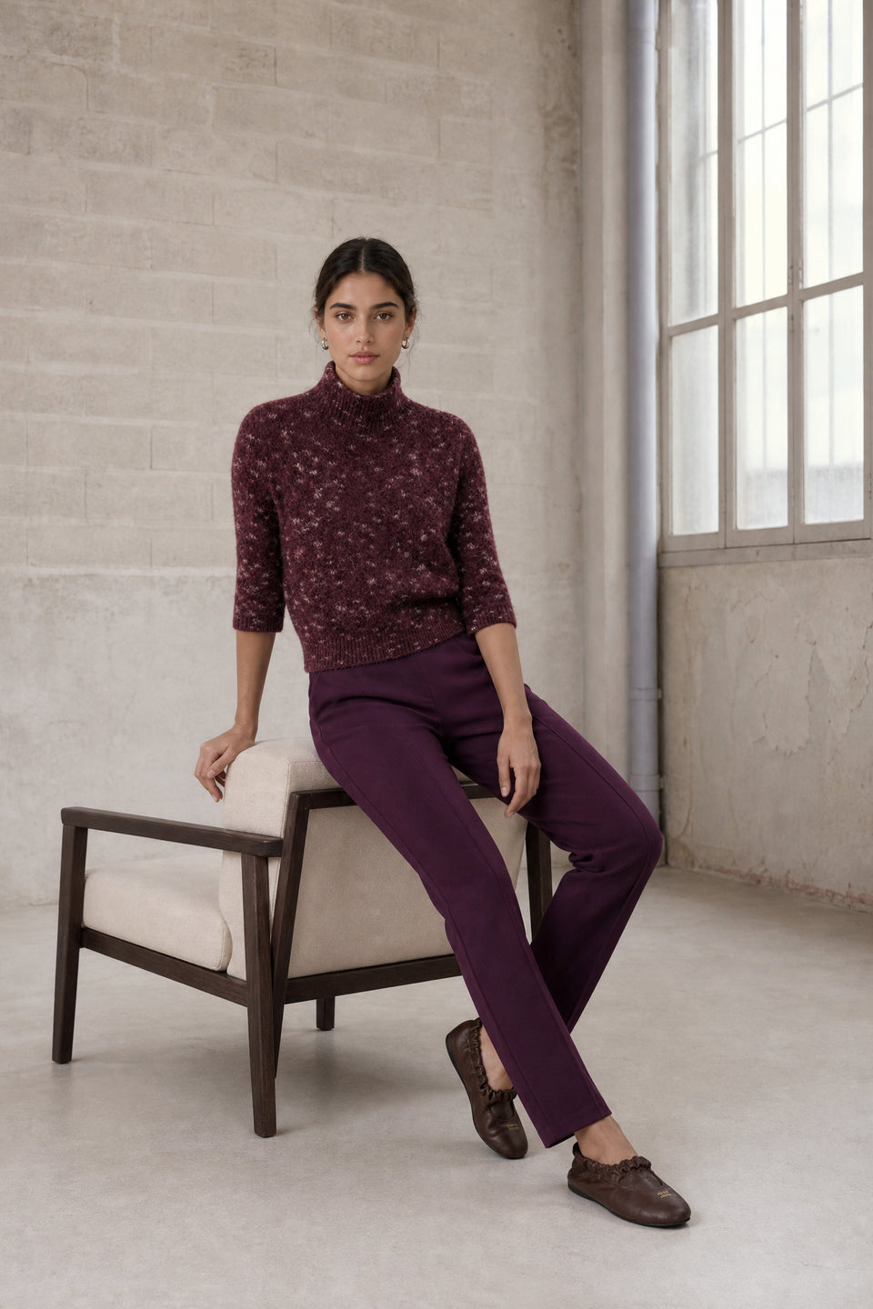 Fancy pongo sweater 26507 | Bordo