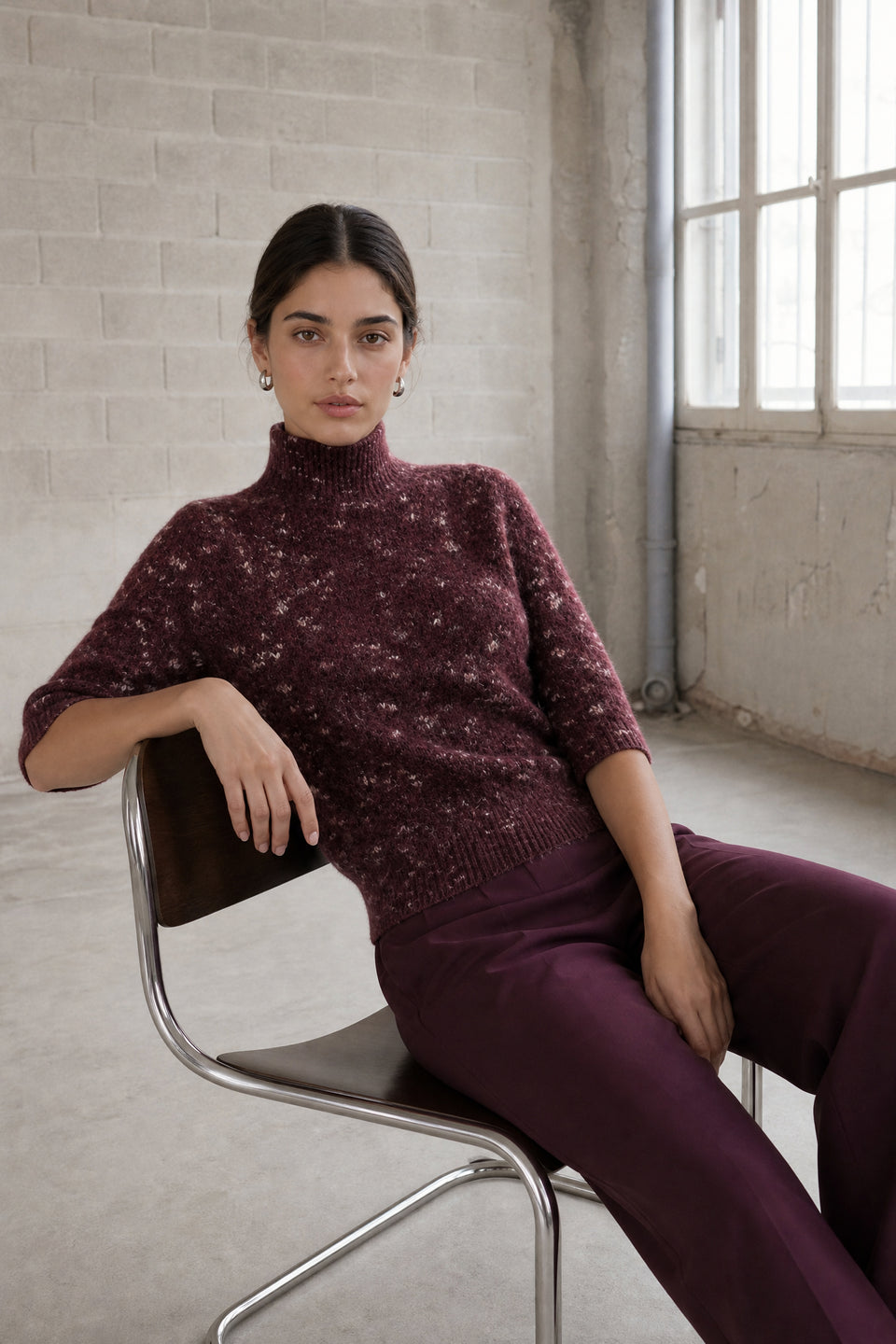 Fancy pongo sweater 26507 | Bordo