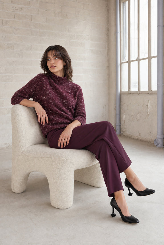 Fancy pongo sweater 26507 | Bordo